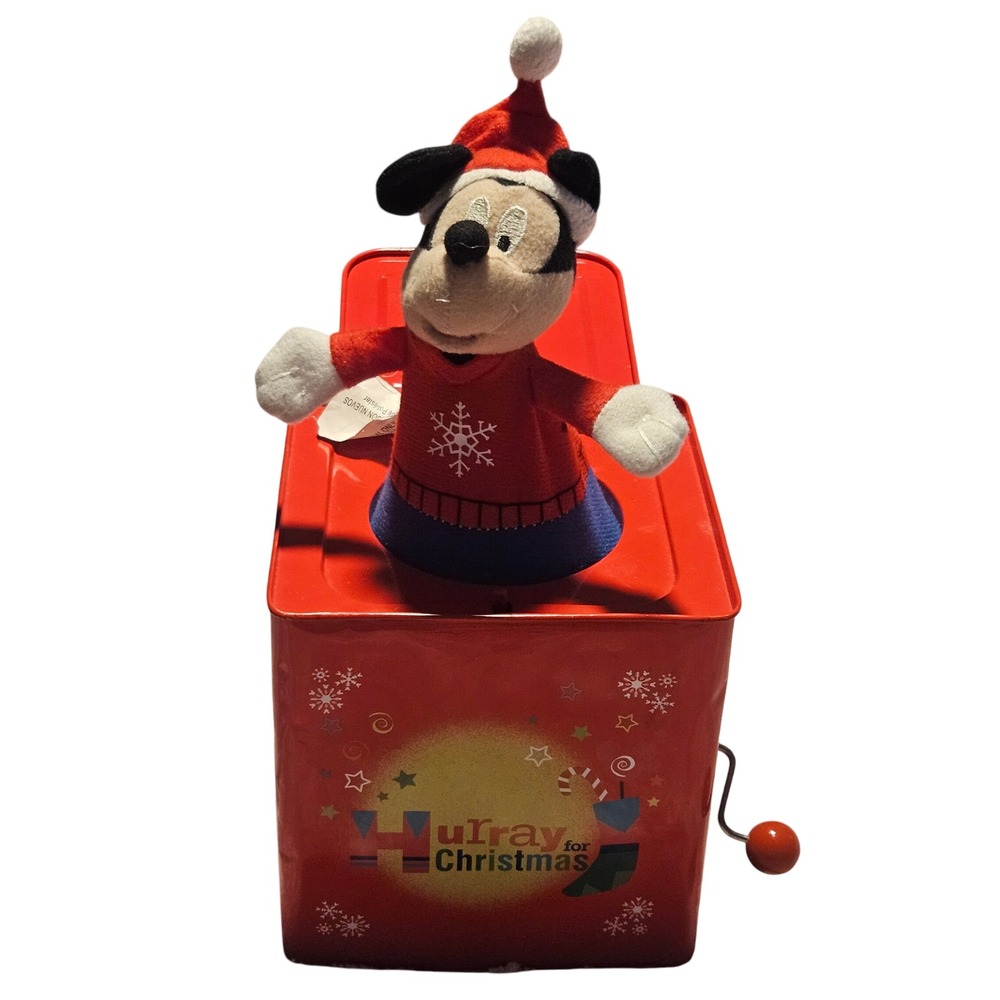 Disney Mickey Mouse Christmas‎ Jack in the Box plays Deck the Halls